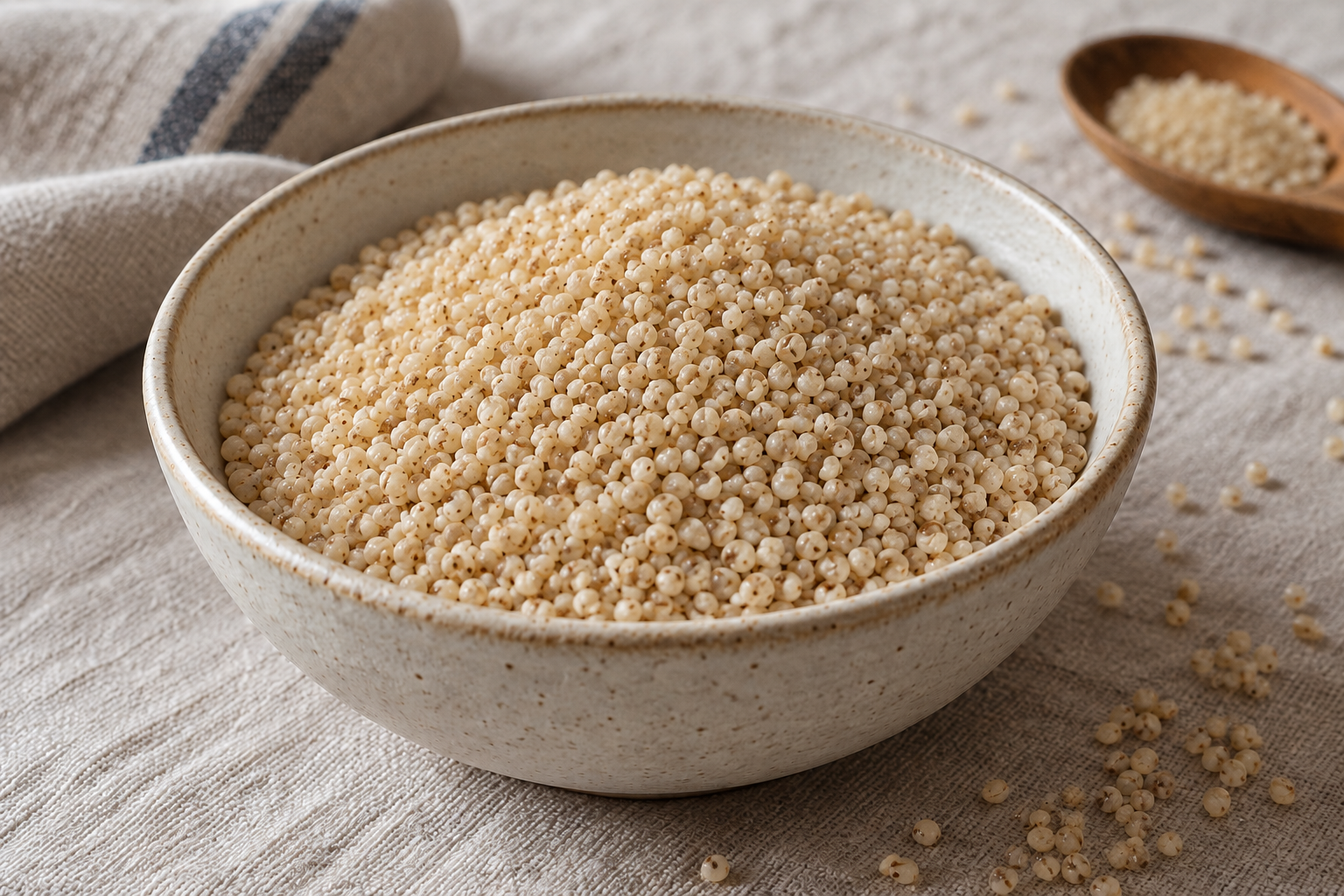 AI-generated illustration of kodo millet grains