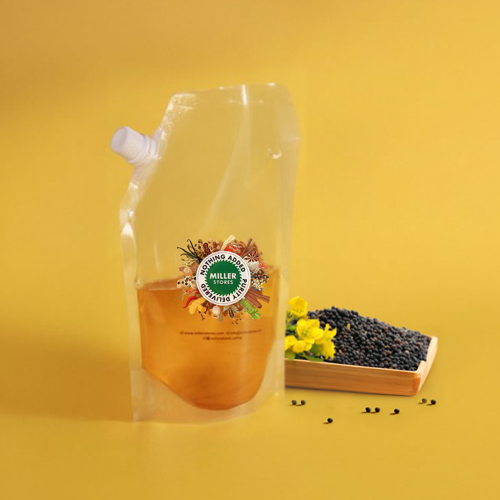 COLD PRESSED MUSTARD OIL.