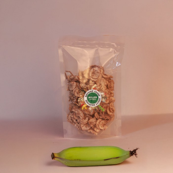 KANNANKAYA BANANA DEHYDRATED SLICES.
